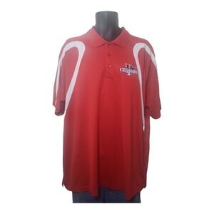 Boston Red Sox Shirt Mens XL Antigua Polo Red 2013 World Series Champions Golf